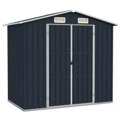 VidaXL Tuinschuur 205x129x183 Cm Gegalvaniseerd Staal Antraciet