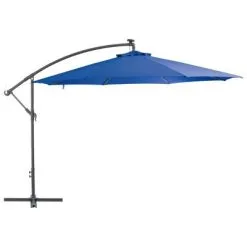 VidaXL Zweefparasol Met Aluminium Paal 350 Cm Blauw