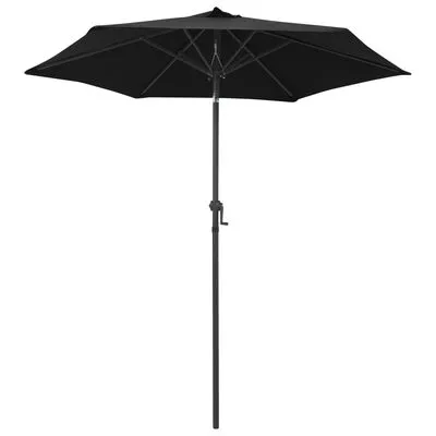 VidaXL Parasol 200x211 Cm Aluminium Zwart