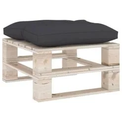 VidaXL Vloerpalletkussen 60x61x10 Cm Antraciet