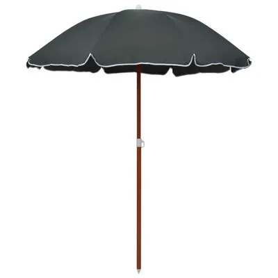 VidaXL Parasol Met Stalen Paal 180 Cm Antraciet