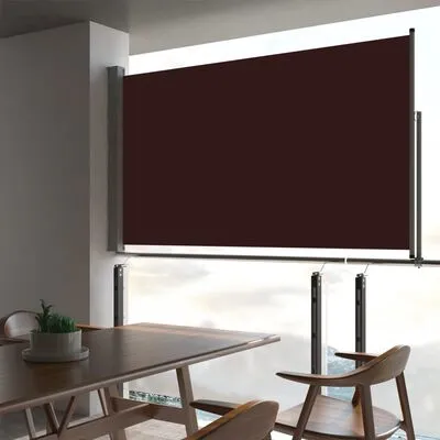 VidaXL Tuinscherm Uittrekbaar 140x300 Cm Bruin - Afbeelding 2