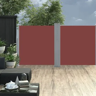 VidaXL Windscherm Uittrekbaar 120x600 Cm Bruin - Afbeelding 2