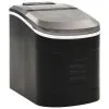 VidaXL IJsblokjesmachine 2,4 L 15 Kg/24 U Zwart