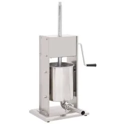 VidaXL Worstenvuller Handmatig 10 L Roestvrij Staal Zilverkleurig