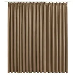 VidaXL Gordijn Verduisterend Met Haken 290x245 Cm Taupe