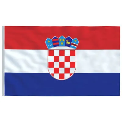 VidaXL Vlag Kroatiƫ 90x150 Cm