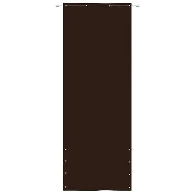 VidaXL Balkonscherm 80x240 Cm Oxford Stof Bruin - Afbeelding 2