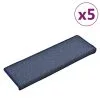 VidaXL Trapmatten 5 St 65x25 Cm Blauw