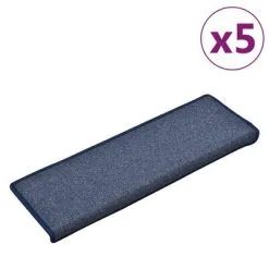 VidaXL Trapmatten 5 St 65x25 Cm Blauw