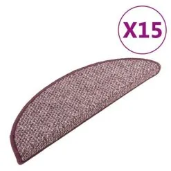 VidaXL Trapmatten 15 St 56x20 Cm Paars