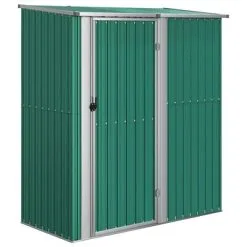 VidaXL Tuinschuur 180,5x97x209,5 Cm Gegalvaniseerd Staal Groen