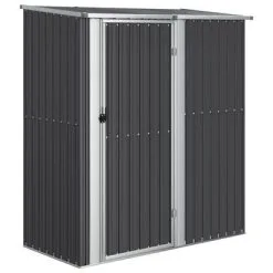 VidaXL Tuinschuur 180,5x97x209,5 Cm Gegalvaniseerd Staal Antraciet