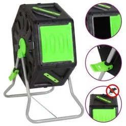 VidaXL Composteertrommel 70 L 60x43x74 Cm Polypropeen