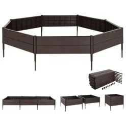 VidaXL Plantenbak Verhoogd 120x120x20 Cm Polypropeen