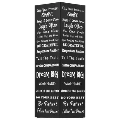 VidaXL Parapluhouder Tekst Staal Zwart - Afbeelding 2