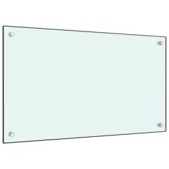 VidaXL Spatscherm Keuken 70x40 Cm Gehard Glas Wit