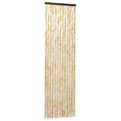 VidaXL Vliegengordijn 56x185 Cm Chenille Beige