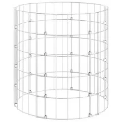 VidaXL Compostbak Ø50x50 Cm Gegalvaniseerd Staal