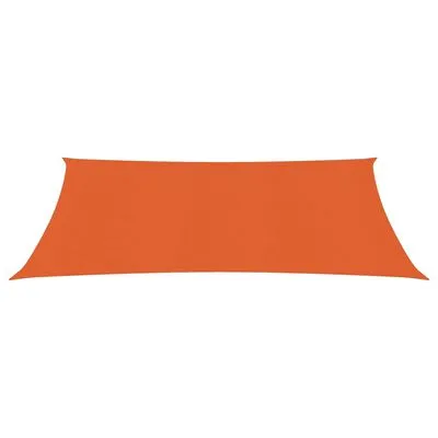 VidaXL Zonnezeil 160 G/m² 2x3,5 M HDPE Oranje - Afbeelding 2
