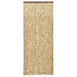 VidaXL Vliegengordijn 56x185 Cm Chenille Beige En Bruin