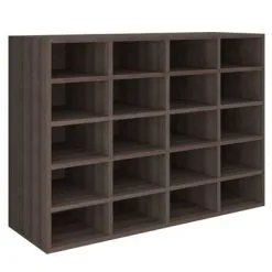 VidaXL Schoenenrek 92x30x67,5 Cm Bewerkt Hout Grijs Sonoma Eikenkleur
