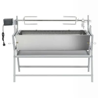 VIDAXL Draaispit Barbecue Ijzer En Roestvrij Staal - Afbeelding 2
