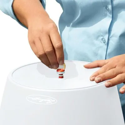 LECHUZA Plantenbak Classico Color 28 ALL-IN-ONE Hoogglans Wit 13190 - Afbeelding 2