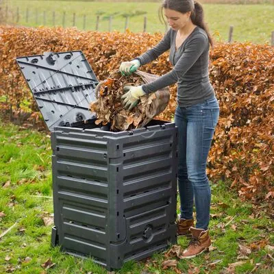 Nature Compostbak 300 L Zwart - Afbeelding 2