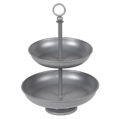 LABEL51 Etagère 26x26x38 Cm Antiekgrijs - Afbeelding 2