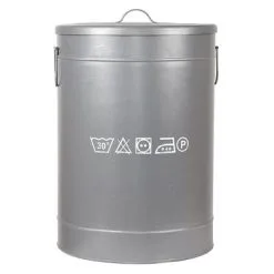 LABEL51 Wasmand L 40x40x58 Cm Antiekgrijs