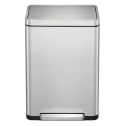 EKO Pedaalemmer X-Cube 2x20 L Matzilverkleurig