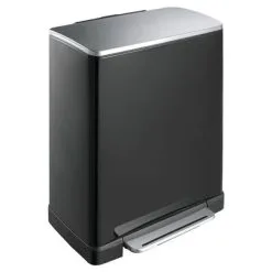 EKO Pedaalemmer E-Cube 28 L+18 L Matzwart