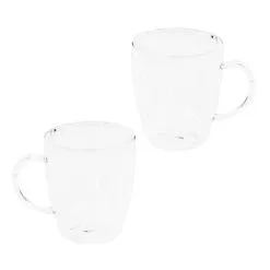 HI Cappuccinoglazenset 2-delig 270 Ml Transparant