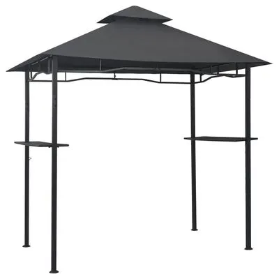 VidaXL Barbecue Paviljoen 240x150x255 Cm Staal Antraciet