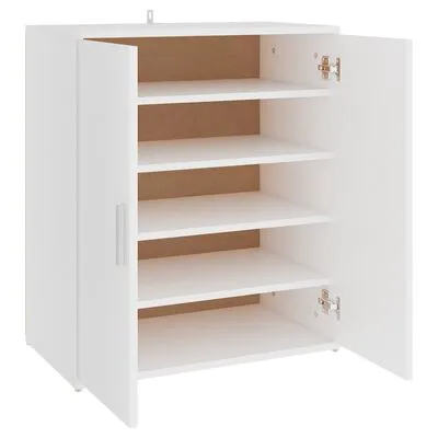 VidaXL Schoenenkast 60x35x70 Cm Spaanplaat Wit
