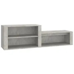 VidaXL Schoenenkast 150x35x45 Cm Bewerkt Hout Betongrijs