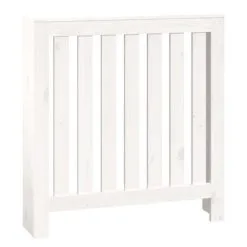 VidaXL Radiatorombouw 79,5x19x84 Cm Massief Grenenhout Wit