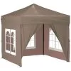 VidaXL Partytent Inklapbaar Met Zijwanden 2x2 M Taupe