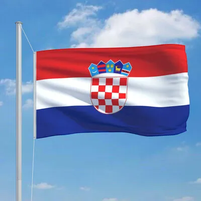 VidaXL Vlag Kroatiƫ 90x150 Cm - Afbeelding 3