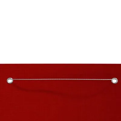 VidaXL Balkonscherm 80x240 Cm Oxford Stof Rood - Afbeelding 3