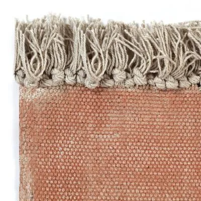 VidaXL Kelim Vloerkleed 120x180 Cm Katoen Roze - Afbeelding 3