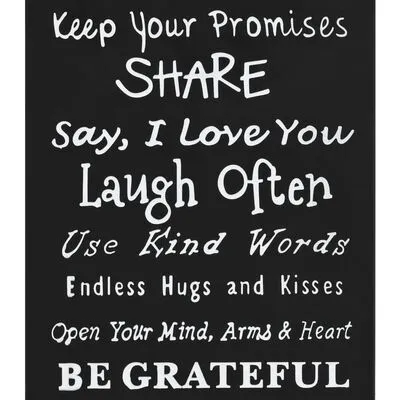 VidaXL Parapluhouder Tekst Staal Zwart - Afbeelding 3