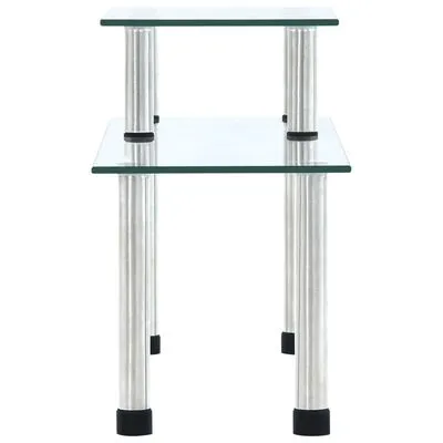 VidaXL Keukenschap 45x16x26 Cm Gehard Glas Transparent - Afbeelding 3