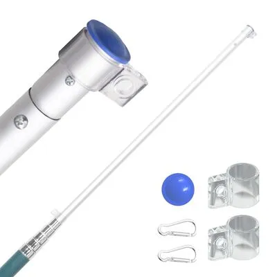 VidaXL Vlag Met Vlaggenmast Litouwen 5,55 M Aluminium - Afbeelding 3