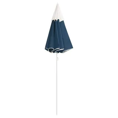 VidaXL Parasol Met Stalen Paal 180 Cm Blauw - Afbeelding 3