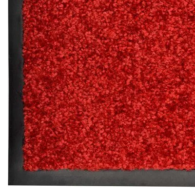 VidaXL Deurmat Wasbaar 40x60 Cm Rood - Afbeelding 3
