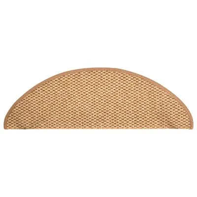 VidaXL Trapmatten Zelfklevend 15 St Sisal-look 65x25 Cm Oranje - Afbeelding 3