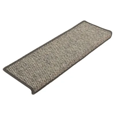 VidaXL Trapmatten Zelfklevend 15 St Sisal-look 65x25 Cm Grijs En Beige - Afbeelding 3
