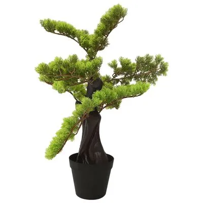 VidaXL Kunstplant Met Pot Cipres Bonsai 60 Cm Groen - Afbeelding 3
